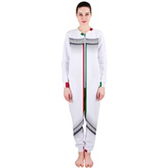 Flag Italy Country Italian Symbol Onepiece Jumpsuit (ladies)  by Sapixe