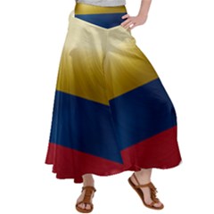 Colombia Flag Country National Satin Palazzo Pants by Sapixe