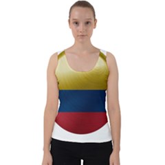 Colombia Flag Country National Velvet Tank Top