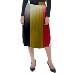 Belgium Flag Country Europe Classic Velour Midi Skirt 