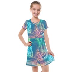 Opaled Abstract  Kids  Cross Web Dress by VeataAtticus
