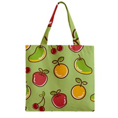 Seamless Healthy Fruit Zipper Grocery Tote Bag