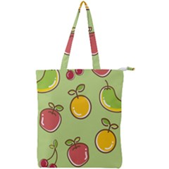 Seamless Healthy Fruit Double Zip Up Tote Bag