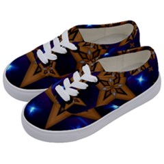 Star Background Kids  Classic Low Top Sneakers by HermanTelo