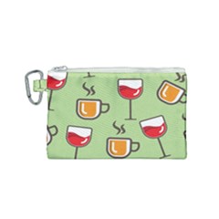 Cups And Mugs Canvas Cosmetic Bag (small) by HermanTelo