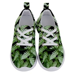 Fern Plant Leaf Green Botany Running Shoes by Pakrebo