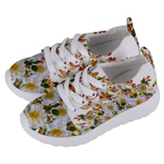Flowers Roses Leaves Autumn Kids  Lightweight Sports Shoes by Pakrebo