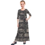 Stone Patch Sidewalk Kids  Quarter Sleeve Maxi Dress