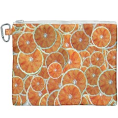 Oranges Background Canvas Cosmetic Bag (xxxl)