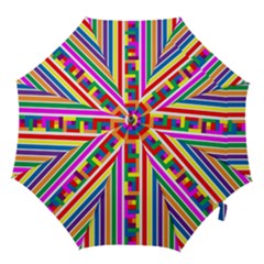 Rainbow Geometric Spectrum Hook Handle Umbrellas (medium) by Mariart