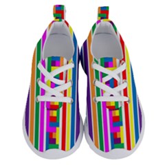 Rainbow Geometric Spectrum Running Shoes