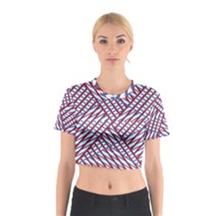 Abstract Chaos Confusion Cotton Crop Top by Alisyart