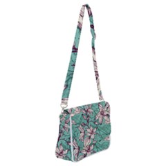 Vintage Floral Pattern Shoulder Bag With Back Zipper by Sobalvarro