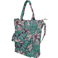 Vintage Floral Pattern Shoulder Tote Bag by Sobalvarro