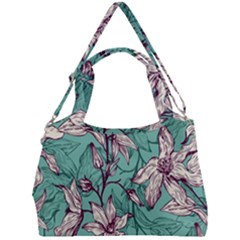 Vintage Floral Pattern Double Compartment Shoulder Bag by Sobalvarro