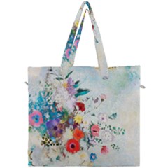Floral Bouquet Canvas Travel Bag by Sobalvarro