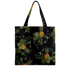 Pineapples Pattern Zipper Grocery Tote Bag by Sobalvarro