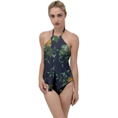 Pineapples Pattern Go With The Flow One Piece Swimsuit by Sobalvarro