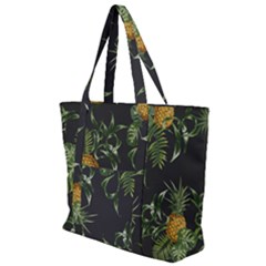 Pineapples Pattern Zip Up Canvas Bag by Sobalvarro