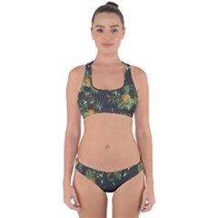 Pineapples Pattern Cross Back Hipster Bikini Set by Sobalvarro