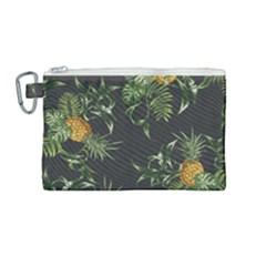 Pineapples Pattern Canvas Cosmetic Bag (medium) by Sobalvarro