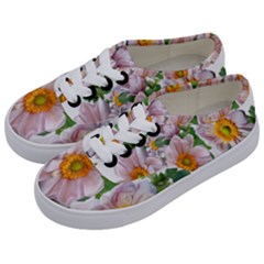 Flowers Anemone Arrangement Cut Out Kids  Classic Low Top Sneakers by Simbadda