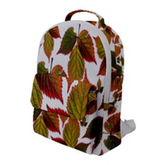 Leaves Autumn Fall Colorful Flap Pocket Backpack (large) by Simbadda