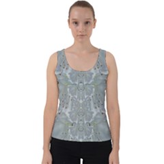Silky Flowers From The Bohemian Paradise  In Time Velvet Tank Top by pepitasart