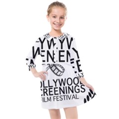 1355796 1 Kids  Quarter Sleeve Shirt Dress by FilmFestivalGoodies