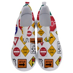 Street Signs Stop Highway Sign No Lace Lightweight Shoes by Simbadda