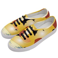 Ocean Sunset Dolphin Palm Tree Women s Classic Low Top Sneakers by Simbadda