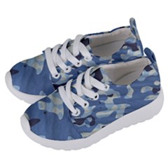 Tarn Blue Pattern Camouflage Kids  Lightweight Sports Shoes