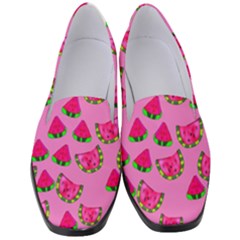 Watermelons Pattern Women s Classic Loafer Heels by bloomingvinedesign