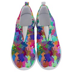 Colorful Spots                                  Men s No Lace Lightweight Shoes by LalyLauraFLM