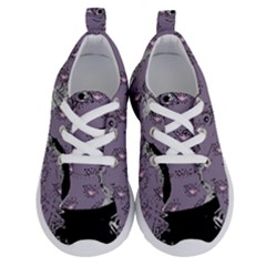 Wide Eyed Girl Grey Lilac Running Shoes by snowwhitegirl