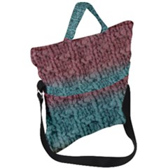 Knitted Wool Ombre 1 Fold Over Handle Tote Bag by snowwhitegirl