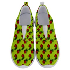 Red Roses Lime Green No Lace Lightweight Shoes by snowwhitegirl