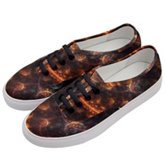 Fractal Pattern Background Space Women s Classic Low Top Sneakers by Simbadda