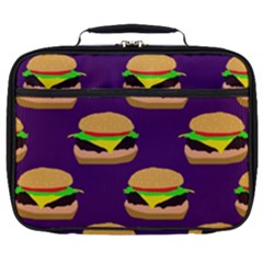 Burger Pattern Full Print Lunch Bag by bloomingvinedesign