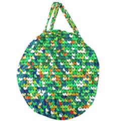 Funky Sequins Giant Round Zipper Tote by essentialimage