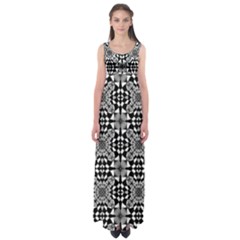 Fabric Geometric Shape Empire Waist Maxi Dress