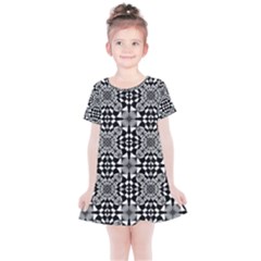 Fabric Geometric Shape Kids  Simple Cotton Dress by HermanTelo