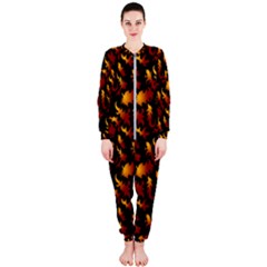 Abstract Flames Pattern Onepiece Jumpsuit (ladies)  by bloomingvinedesign