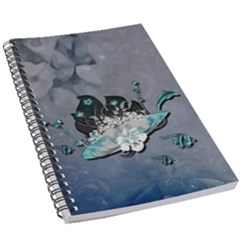 Sport, Surfboard With Flowers And Fish 5 5  X 8 5  Notebook by FantasyWorld7