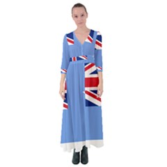 Proposed Flag Of The Ross Dependency Button Up Maxi Dress by abbeyz71