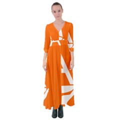 Proposed Flag Of Antarctica Button Up Maxi Dress by abbeyz71