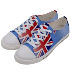 Waving Proposed Flag Of The Ross Dependency Women s Low Top Canvas Sneakers by abbeyz71