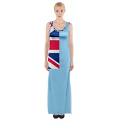 Proposed Flag Of The Australian Antarctic Territory Thigh Split Maxi Dress by abbeyz71