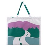 National Forest Scenic Byway Highway Marker Zipper Large Tote Bag