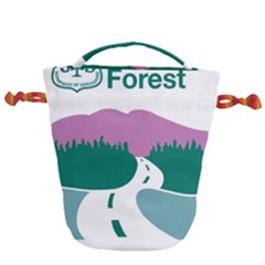 National Forest Scenic Byway Highway Marker Drawstring Bucket Bag